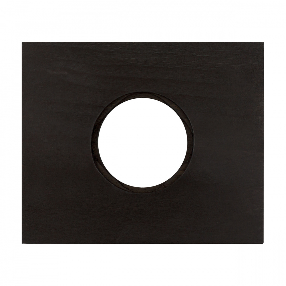 Рамка 1 постовая, скрытый монтаж, Шедель Форест, дерево, цвет угольно-черный BF7-610-119