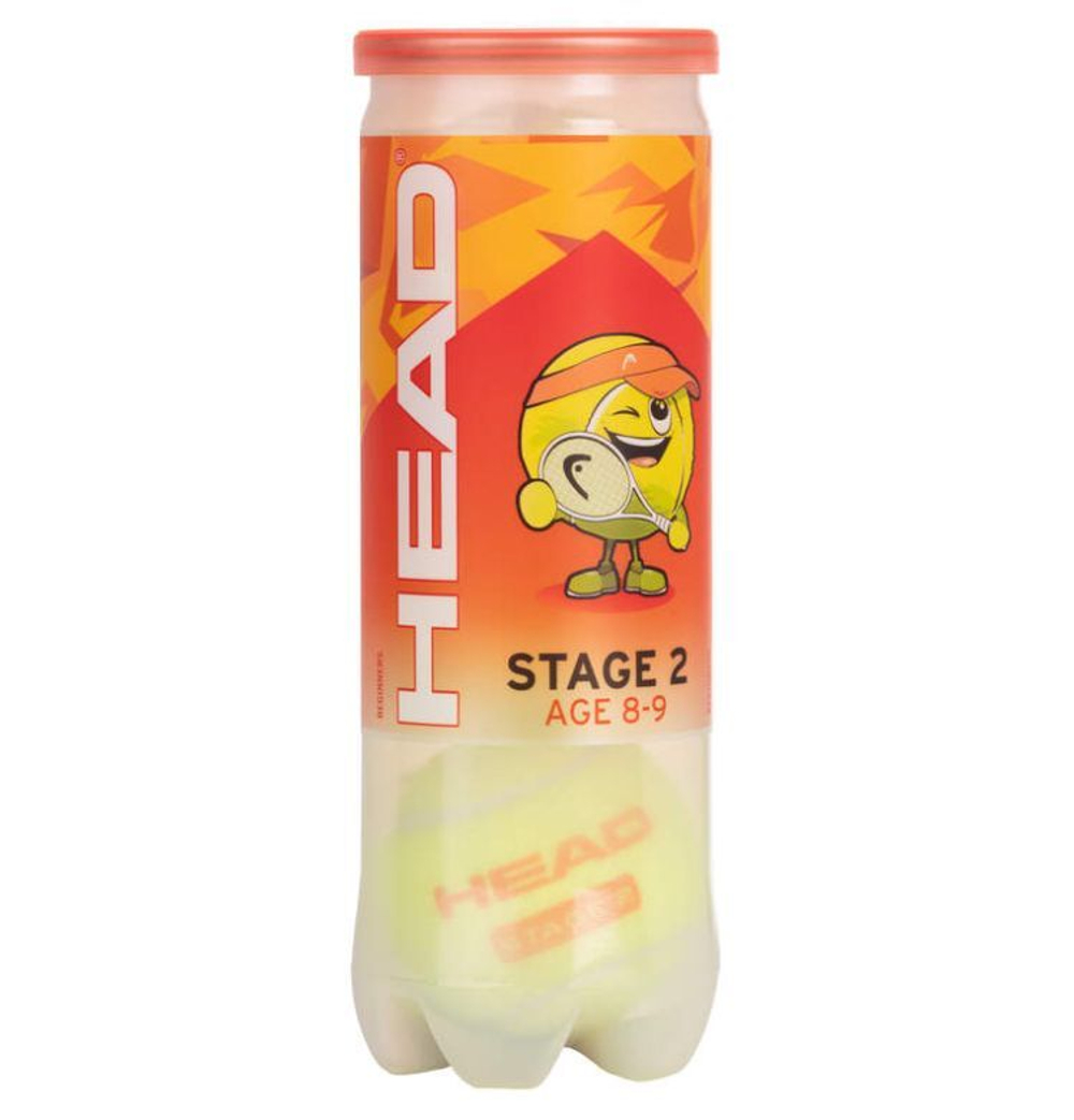 Детские теннисные мячи Head Stage 2 Orange 3B