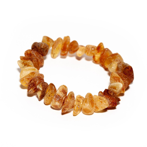 Браслет из натурального янтаря лечебного, бусины до 1 см.