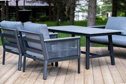 "Сан Ремо" комплект садовый для лаунж-зоны серый