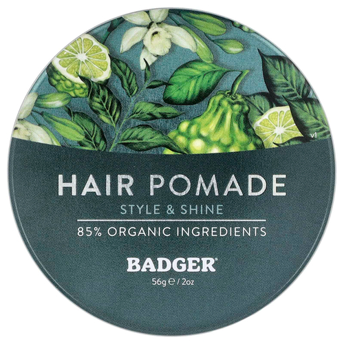 Badger, помада для волос, для всех типов волос, ваниль и бергамот, 56 г (2 унции)