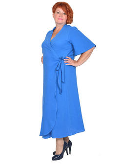 Платье-халат из муслина Медуница