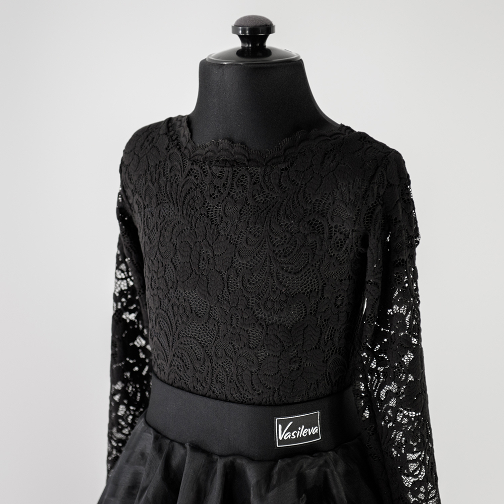 черное платье для танцев