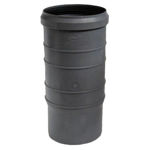 Патрубок компенсационный канализационный ПП 50 мм утроенный с раструбом серый Синикон Стандарт