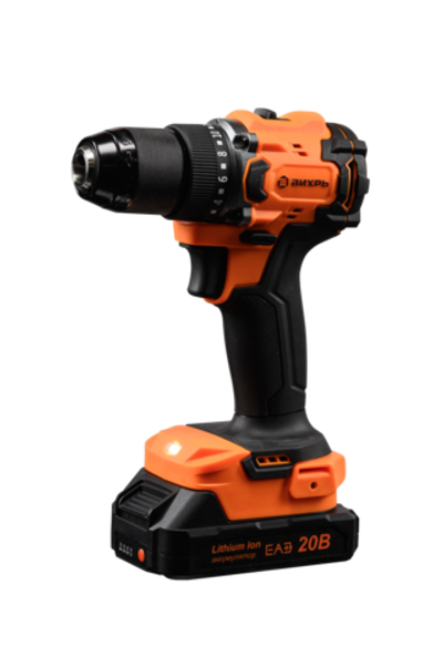 Дрель-шуруповерт ДА-20Л-2К/БП (2,0 А/ч) (бесщеточный двигатель, 70Нм) Вихрь