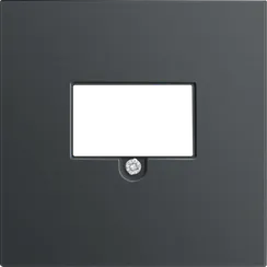 Donel R98 METAL вороненая сталь накладка стандарта TAE для розеток USB, HDMI, Аудио, серия DA
