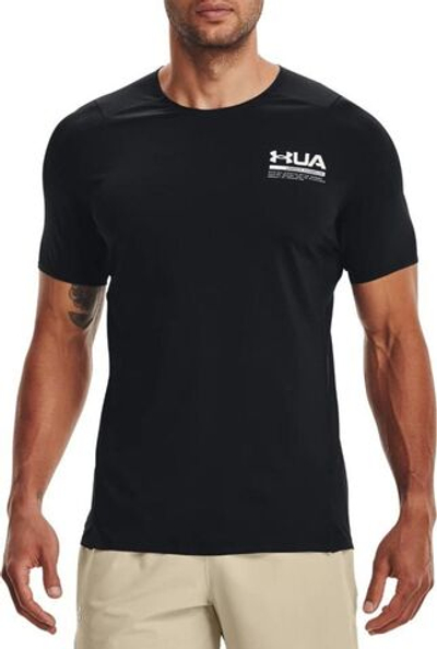 Мужская теннисная футболка Under Armour Mens HG Iso Chill Perforated SS - black