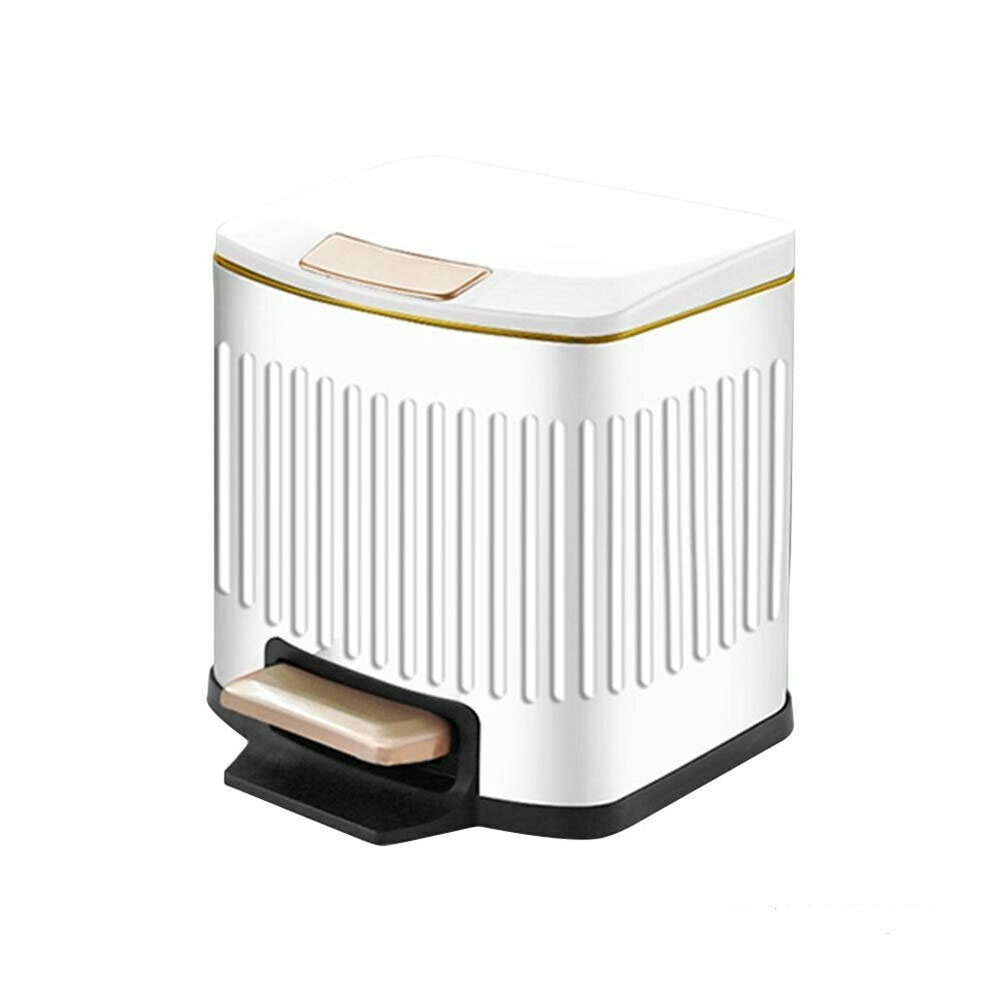 Ведро для мусора 5л с педалью нерж, BZ-A75LWH