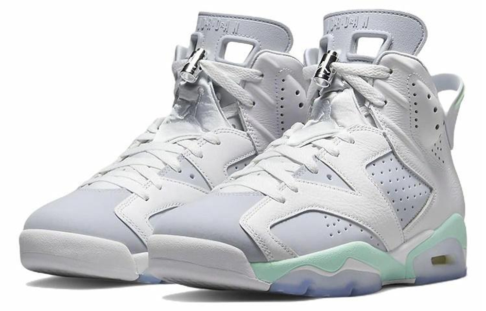 Кроссовки Jordan Air Jordan 6 Retro "Mint Foam" (Женская размерная сетка)