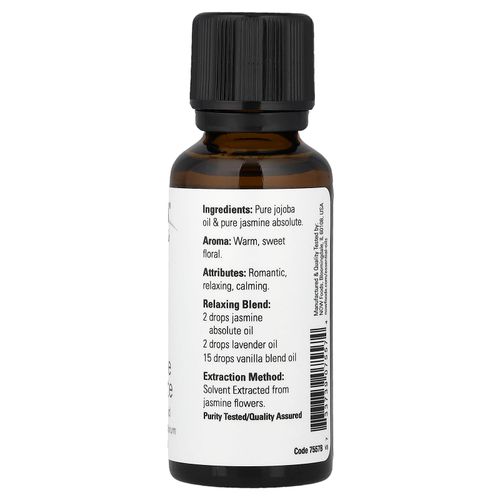 NOW Foods, Эфирные масла, королевский жасмин, 30 мл (1 жидкая унция)