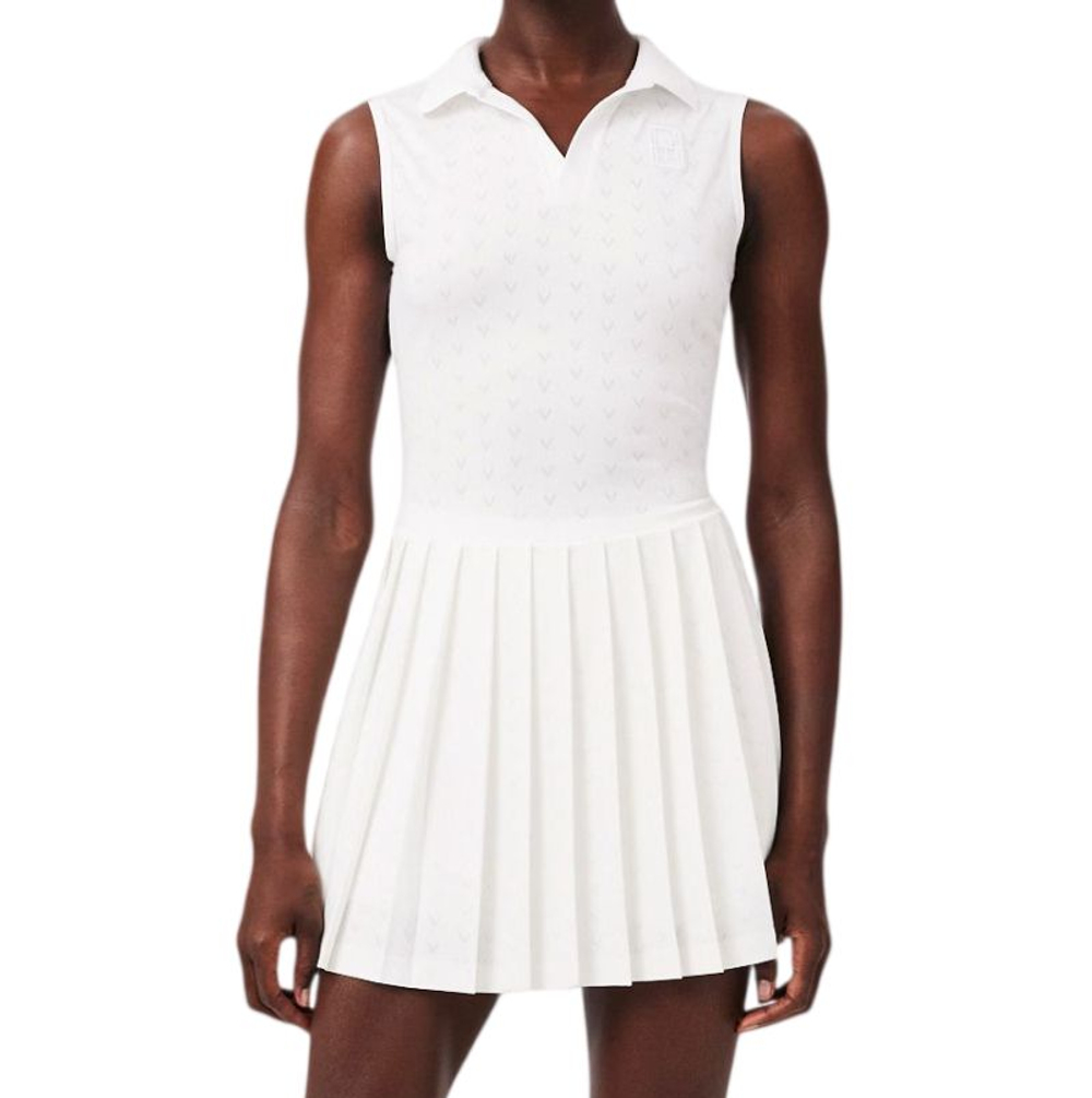 Теннисное платье Lacoste Ultra Dry Tennis Heritage with Liner - white