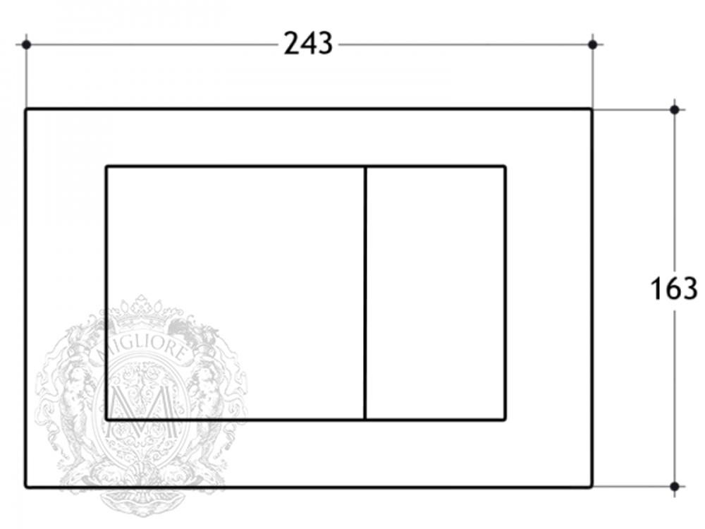 Клавиша смыва Migliore ML.PLC-27.051 схема