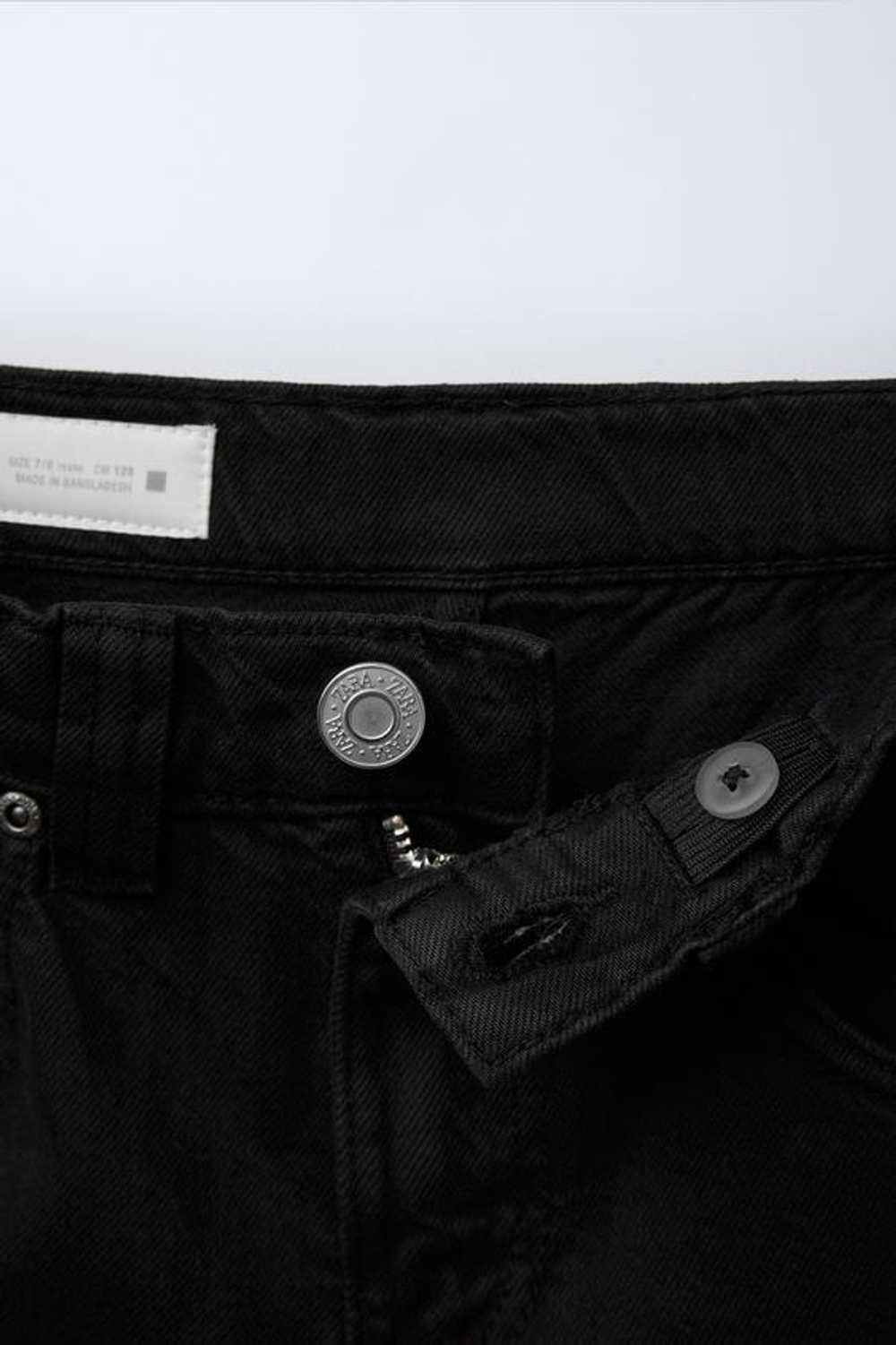 ZARA БРЮКИ КАРГО WIDE LEG, ЧЕРНЫЙ