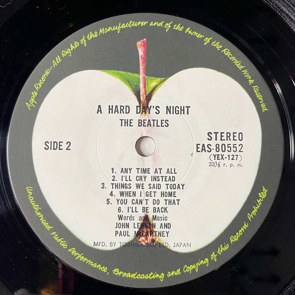 Винтажная виниловая пластинка LP The Beatles A Hard Days Night Вечер Трудного Дня (Japan 1986) (Obi) Tell Me Why