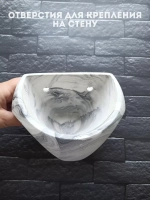 Настенное кашпо  мрамор со мхом