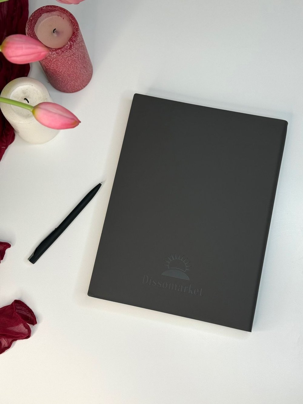 Блокнот А4 200л. (400страниц) без разлиновки Графитовый (К44-905A)