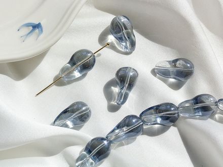 Бусина "Капля" 22мм, стекло (уценка)