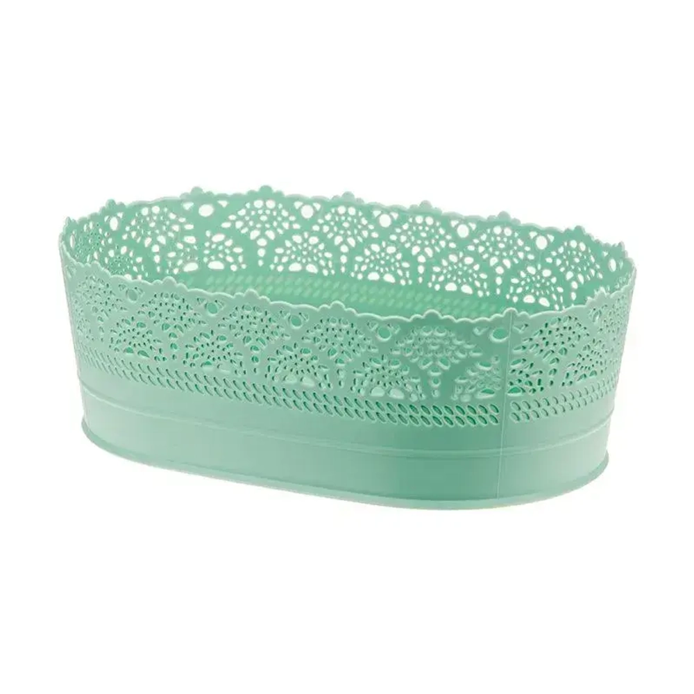 Сухарница АЖУР 22см Фисташковый