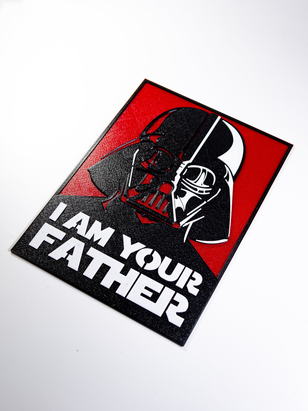Табличка "I am your father" Дарт Вейдер (Darth Vader), пластик, 3D печать, 24х17см