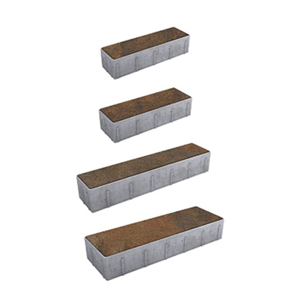 Тротуарная плитка ПАРКЕТ - Листопад гранит Клен, комплект из 4 видов плит