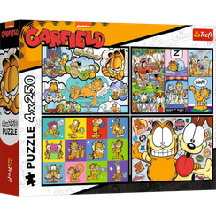 Pazl / Пазлы / Puzzles - "4x250" - Garfield doesn't like Mondays / Garfield