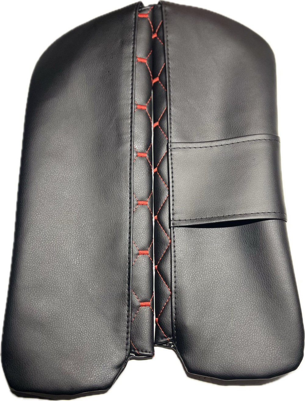 Чехлы на козырьки ВАЗ 2104, 2105, 2107 (красная нить Рубин)