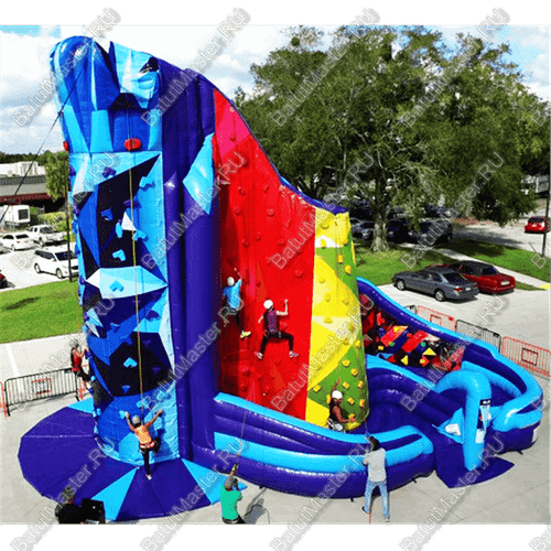 Коммерческий надувной батут-скалодром "Подъем"