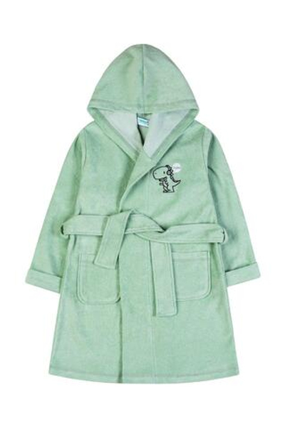 Халат (банный) для мальчика M1190M-3/6 р.110 св.зелёный (Такро)