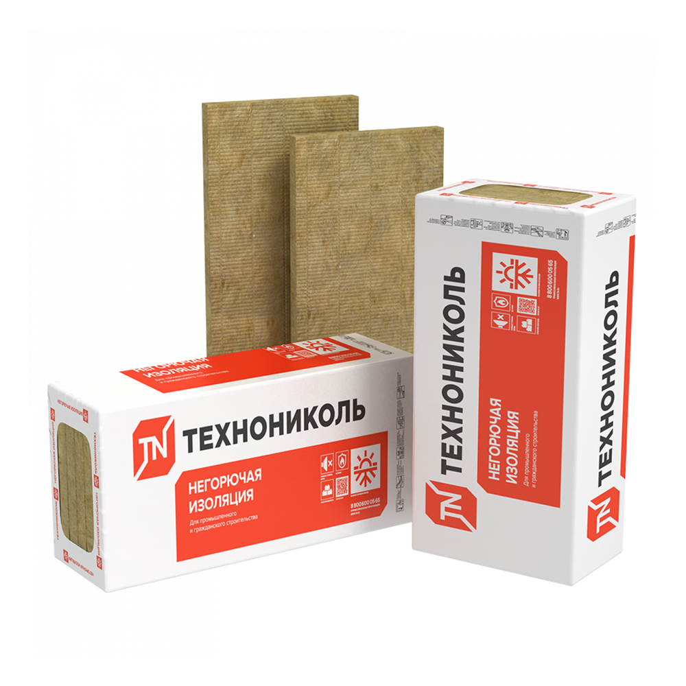 МинПлита ТЕХНОФАС эффект ТехноНиколь 1200х600х100 Утеплитель ( 0,216 м3)