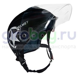 Шлем открытый Helmet NEW (Черный)