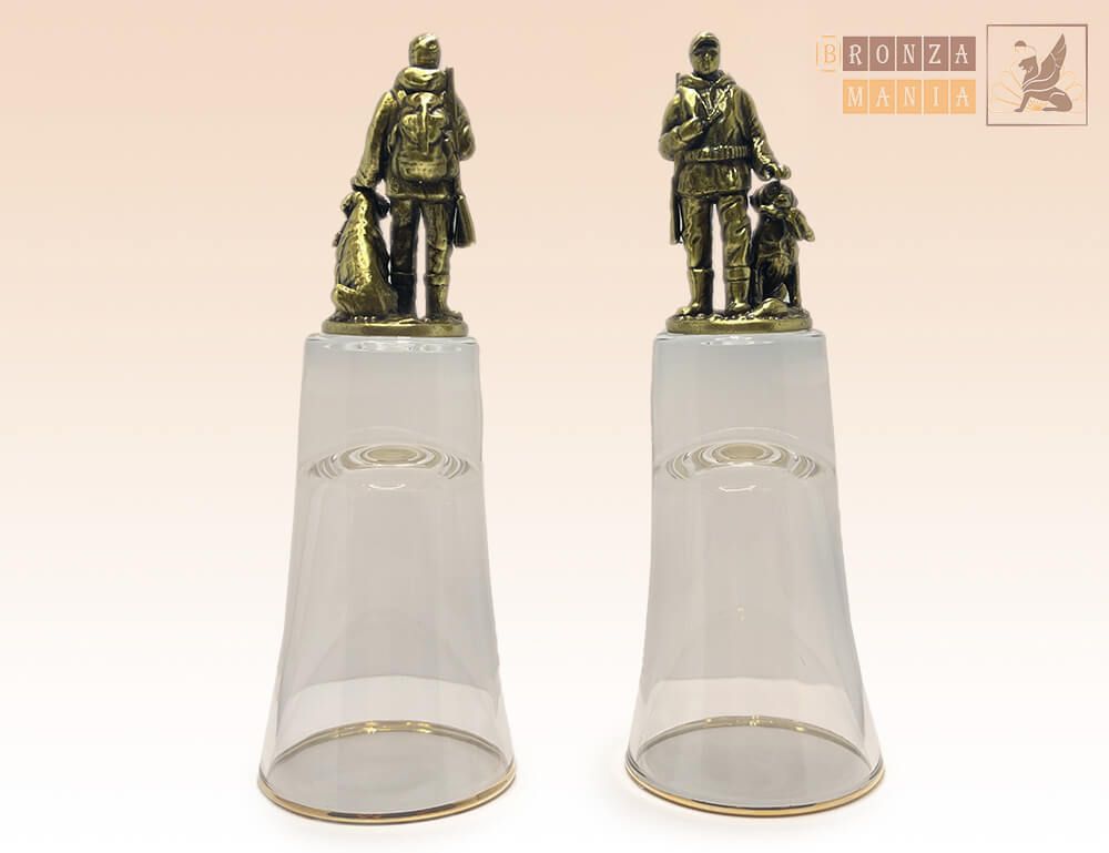 рюмка Штрафная Охотник с собакой