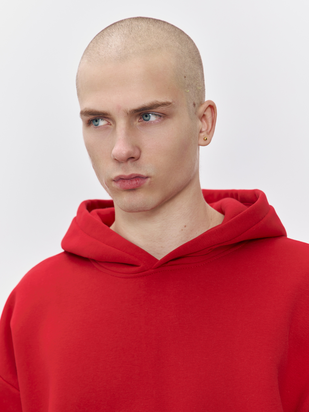 Худи с начесом (красный)