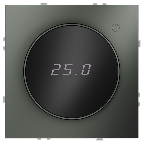 Терморегулятор электронный VOLTUM S70 с индикацией и датчиком, для теплого пола, (титан)