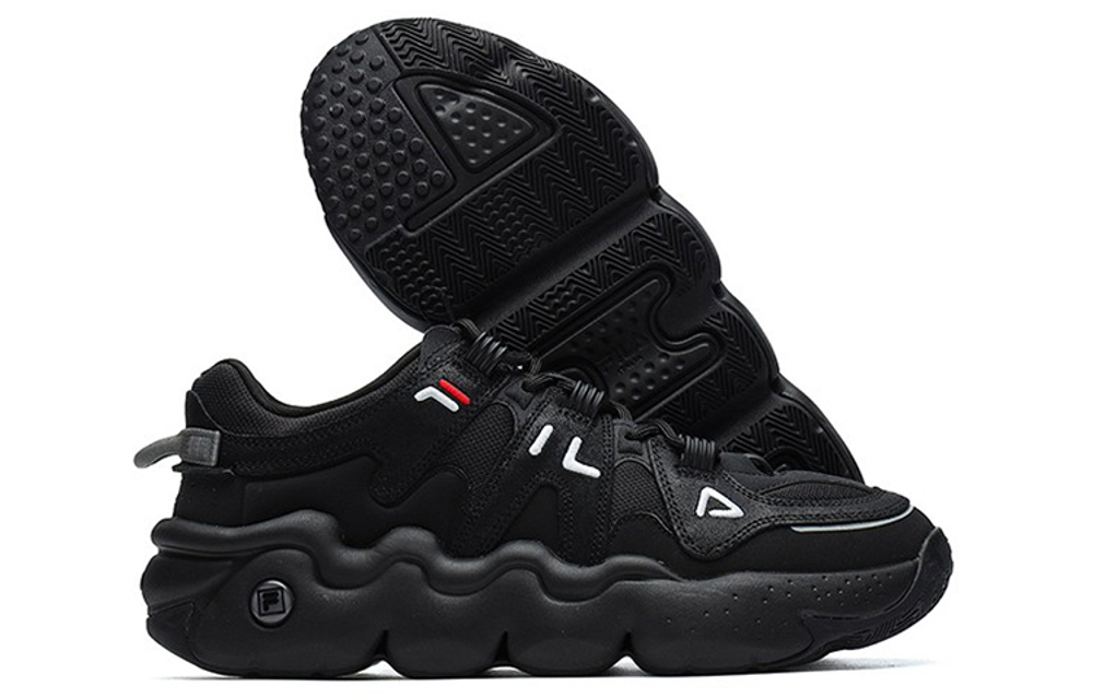 FILA Ferro Barricade 2nd generation low-cut retro basketball shoes men's black