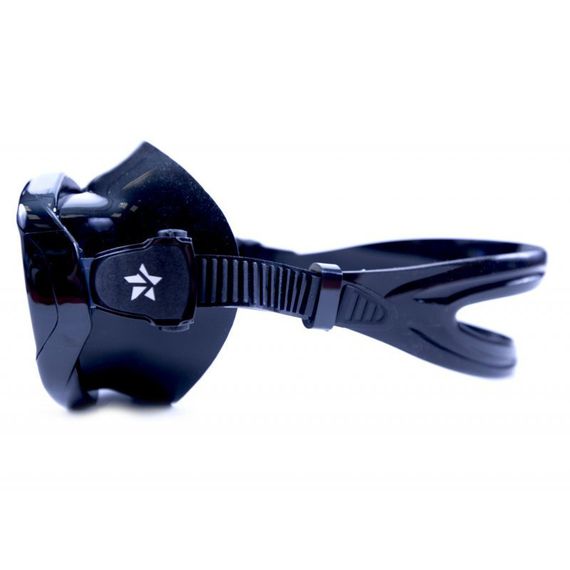 Маска с просветленными линзами Sargan Неман Черный силикон Черная рамка