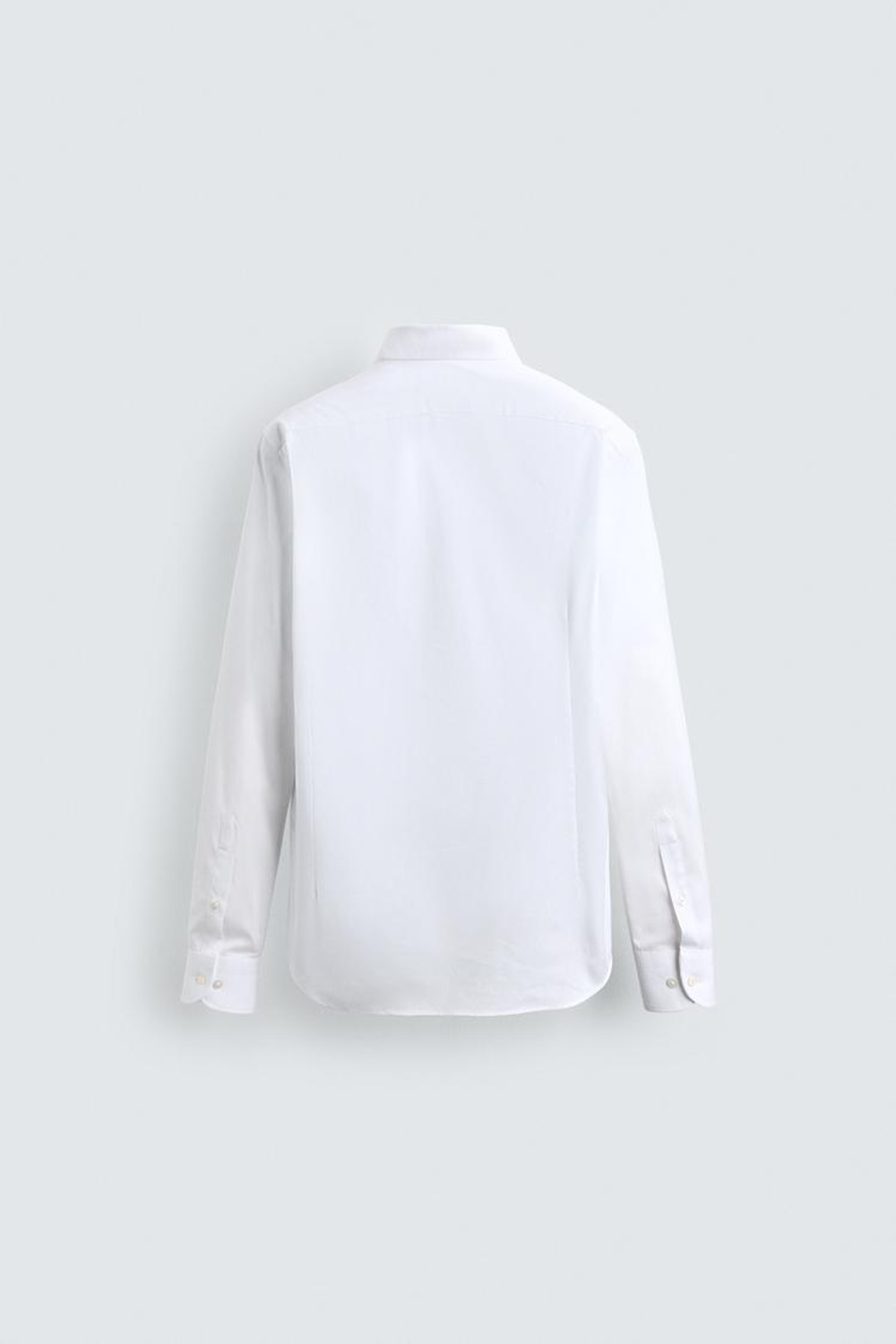 ZARA РУБАШКА С ВОРОТНИКОМ «БАБОЧКА», БЕЛЫЙ