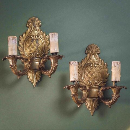 Винтаж: Пара настенных бра