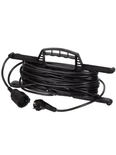 Удлинитель на рамке 10м черный ПВС 2х1,5