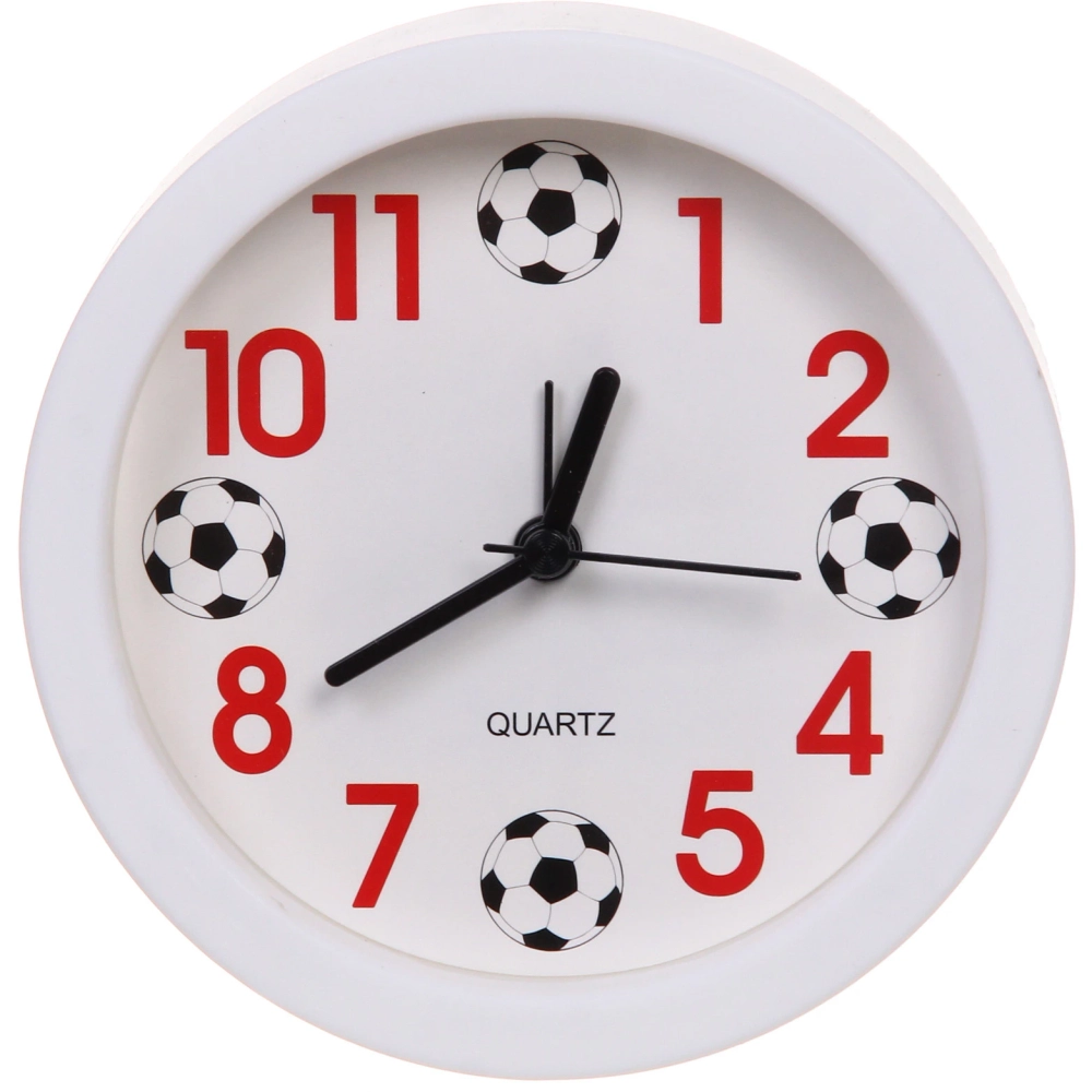 Будильник «Футбол» 12*4см белый