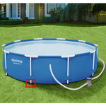 КОМПЛЕКТ 5 шт. Насадка вертикальной опоры Белая (опора стойки) P61010ASS16 BestWay диаметром 305см.