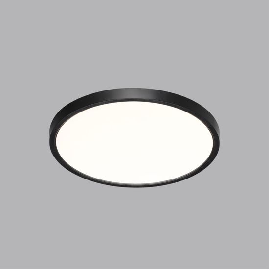 7660/24L MITRA LED SN 087 Светильник пластик/белый/черный LED 24Вт 3000/4000K D300 IP40 ALFA BLACK
