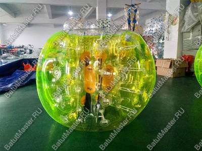 Бампербол «Желто-прозрачный» ПВХ, диаметр 1 м