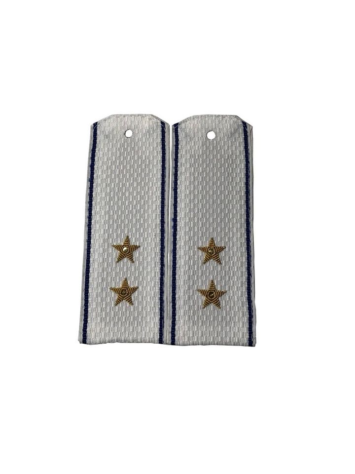 Погоны ФСБ вышитые белые прапорщик