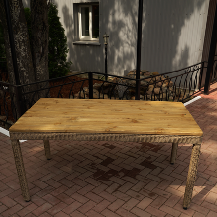 Стол обеденный плетёный АЙВАЗОВСКИЙ бамбук