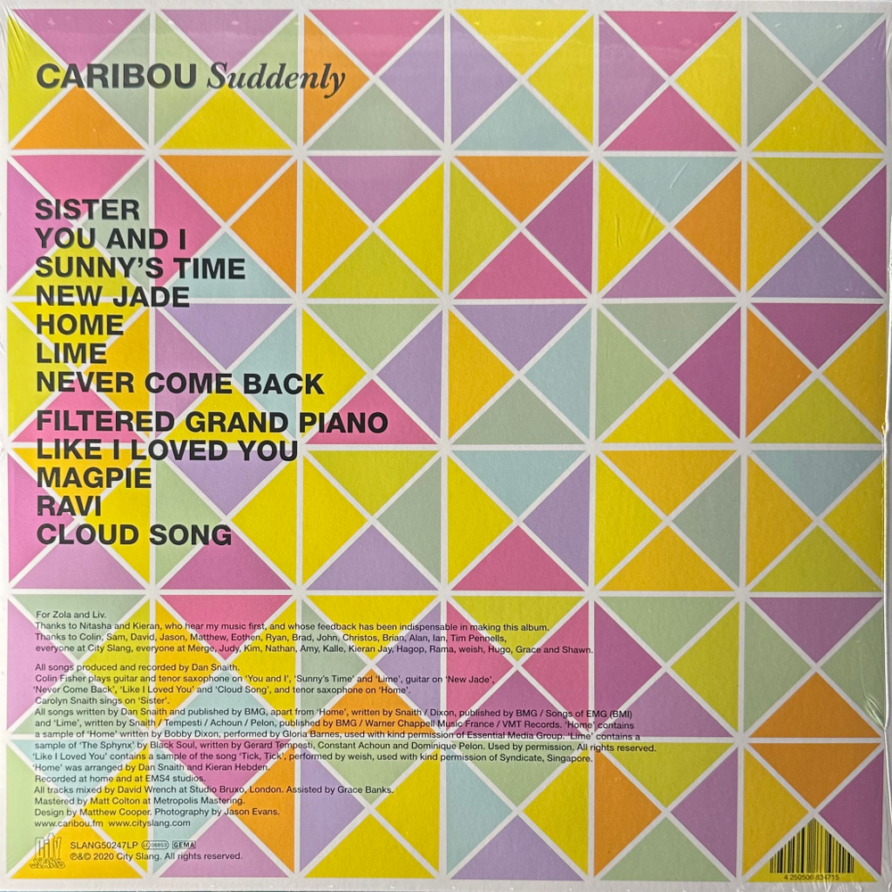 Caribou ‎– Suddenly (Европа 2020г.)