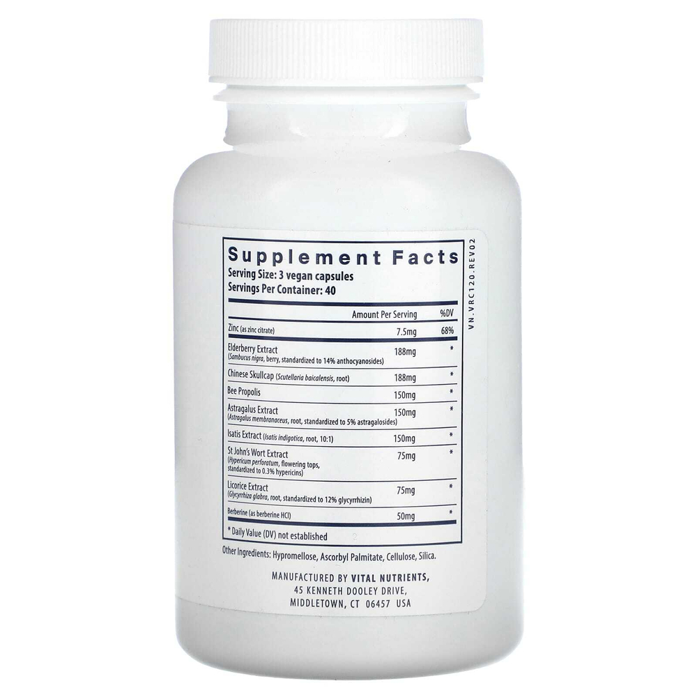 Vital Nutrients, ViraCon, 120 веганских капсул