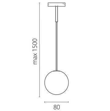 Трековый однофазный подвесной светильник 24V 3W 90LM 180° 3000K 206737 черный/белый матовый Linea Lightstar
