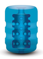 Голубой портативный мастурбатор Zolo Backdoor Pocket Stroker