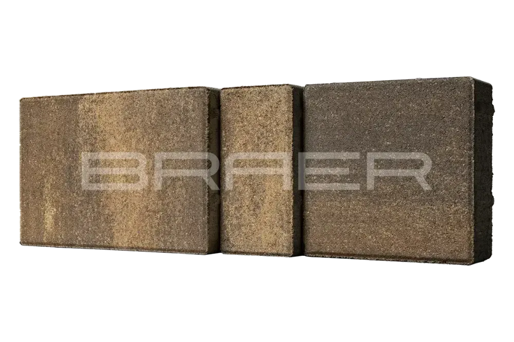 Тротуарная плитка Braer Старый город Ландхаус, Color Mix Каштан, 60 мм