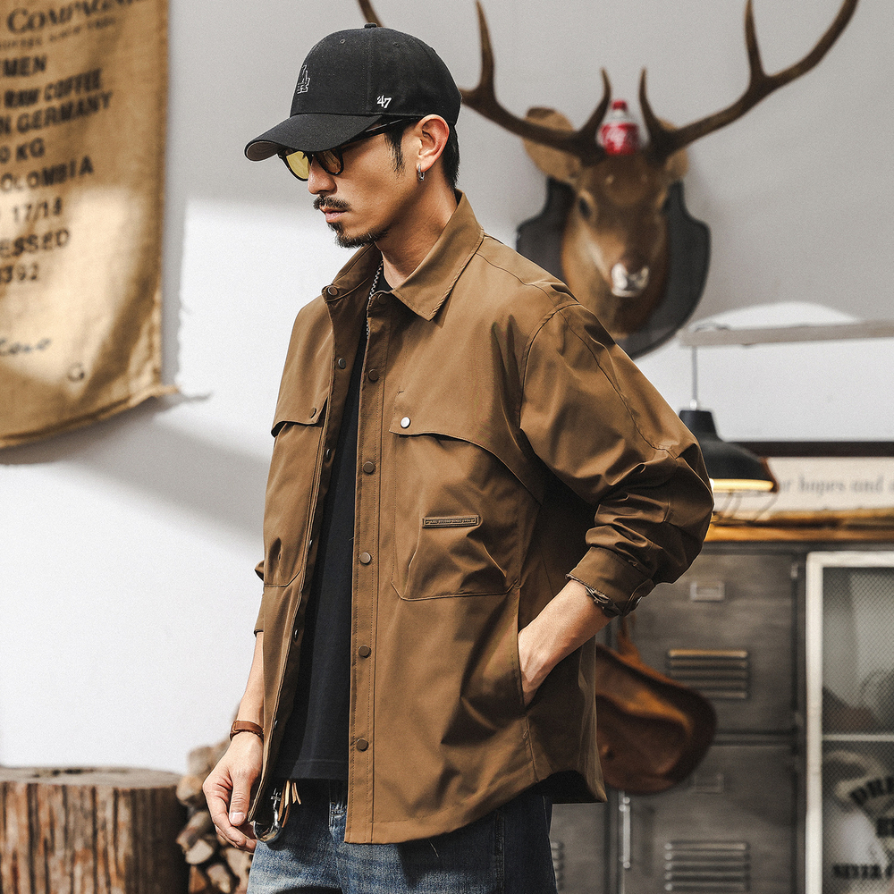 Куртка лёгкая мужская весна в Американском стиле от Jerryeno